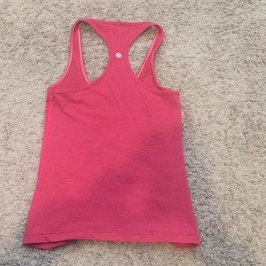 Pink lululemon tank